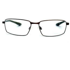 Nike 6072 211 Matte Black Green Rectangle Eyeglasses Frames 54-15 145 H19164